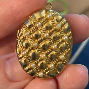 Gold & Pearl Locket